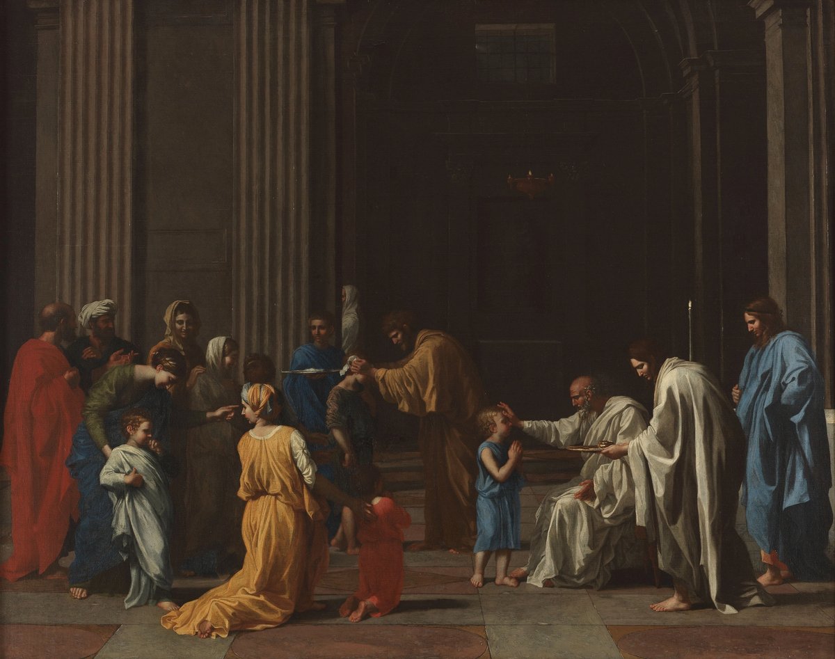 Nicolas Poussin's Confirmation (around 1637-40) Trustees of the 11th Duke of Rutland’s 2000 Settlement