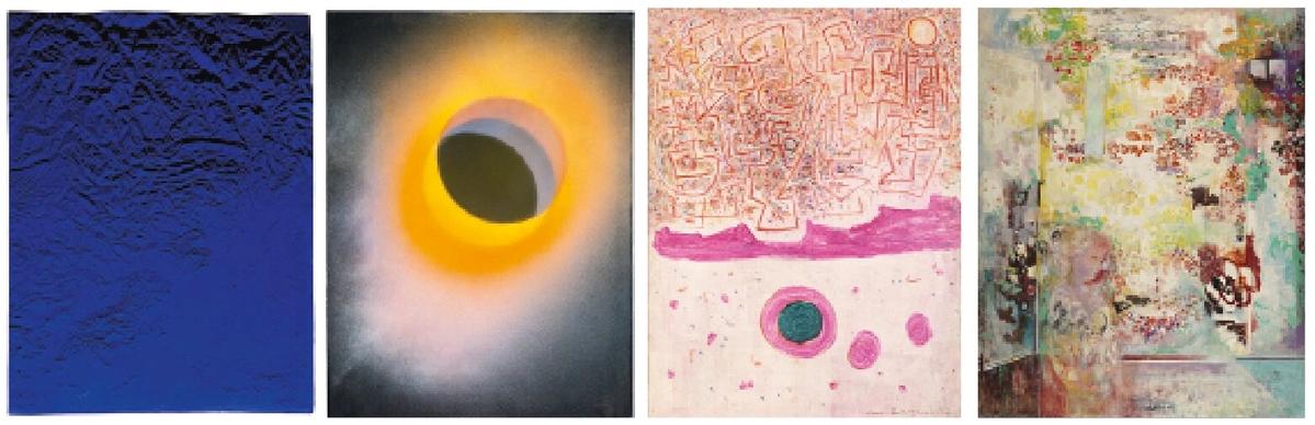 Family pack: the Stedelijk show features (from left): Yves Klein’s Planetaire reliëf ‘Regio Grenoble’ (RP 10) (1961); Trou noir (around 1972) by Rotraut; Marie Raymond’s Spring (1976); and The Flower Shop (undated) by Fred Klein

Yves Klein: © the Estate of Yves Klein. Rotraut: © Rotraut. Raymond: © Marie Raymond Archives. Fred Klein: © Frits Klein. All c/o Pictoright Amsterdam