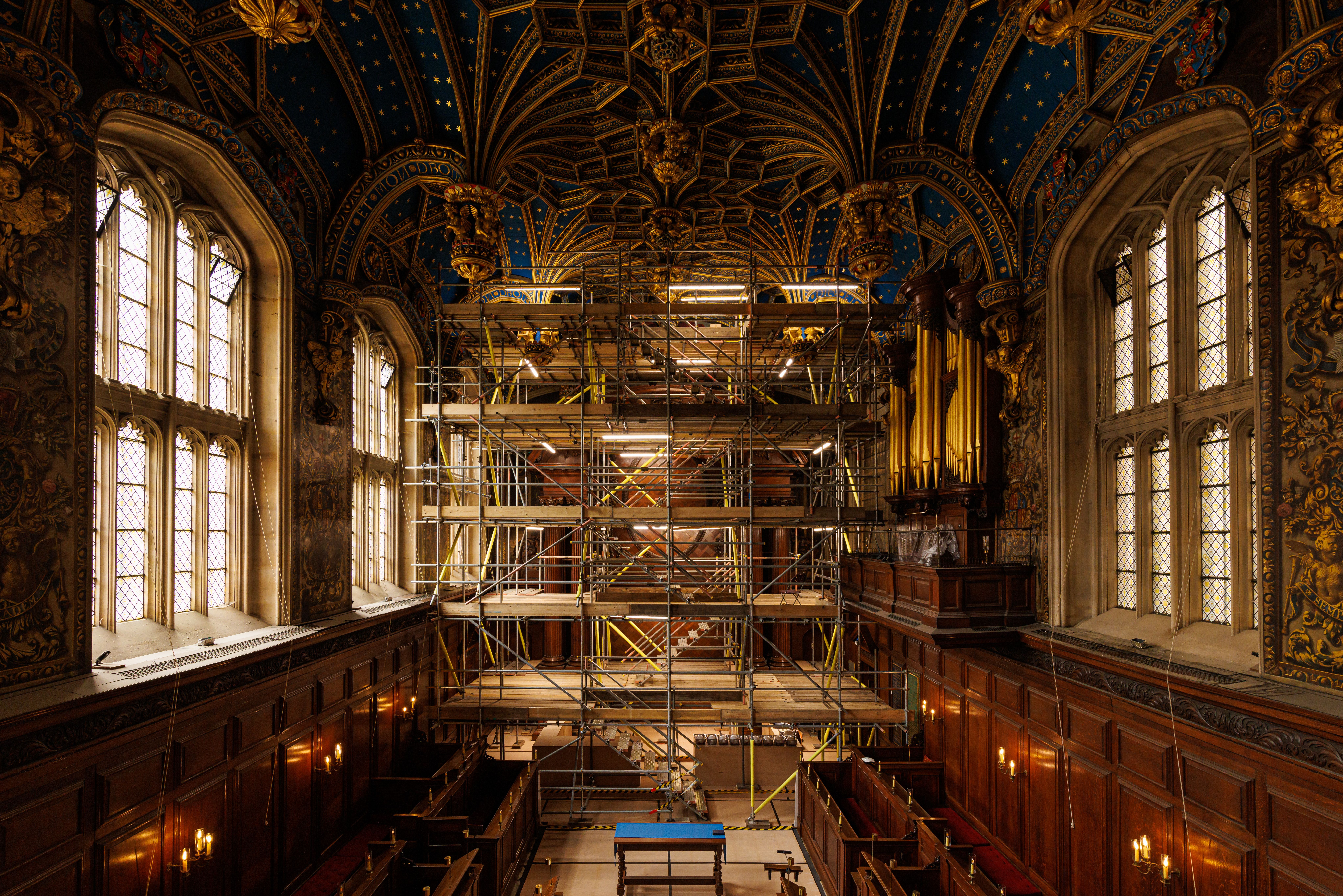 The elevated box from which visitors can now view the chapel was originally built to accommodate the royal family

Courtesy Historic Royal Palaces

