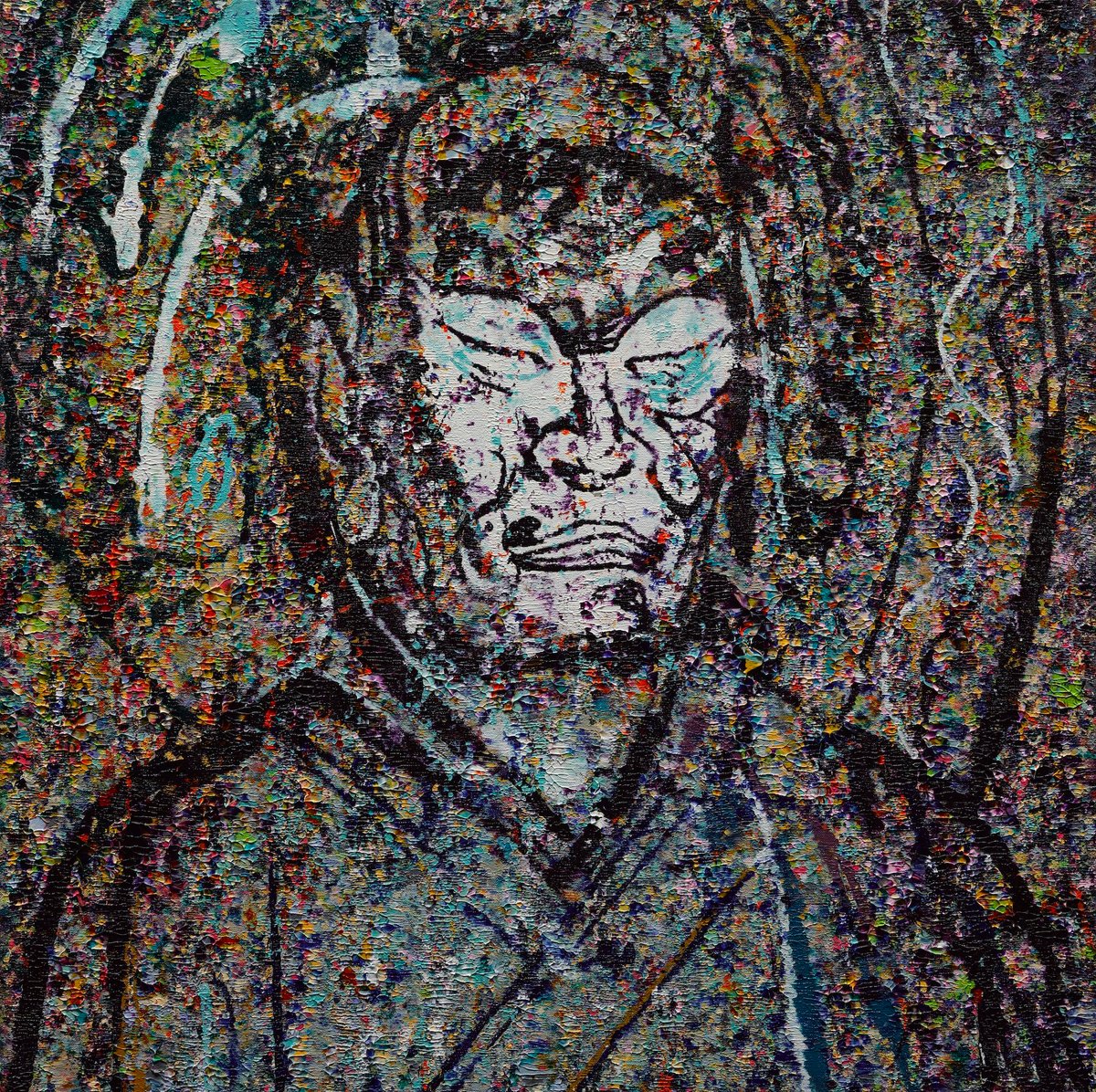 Zeng Fanzhi, Arhat IX (2019-23) © Zeng Fanzhi, courtesy the artist and Hauser & Wirth