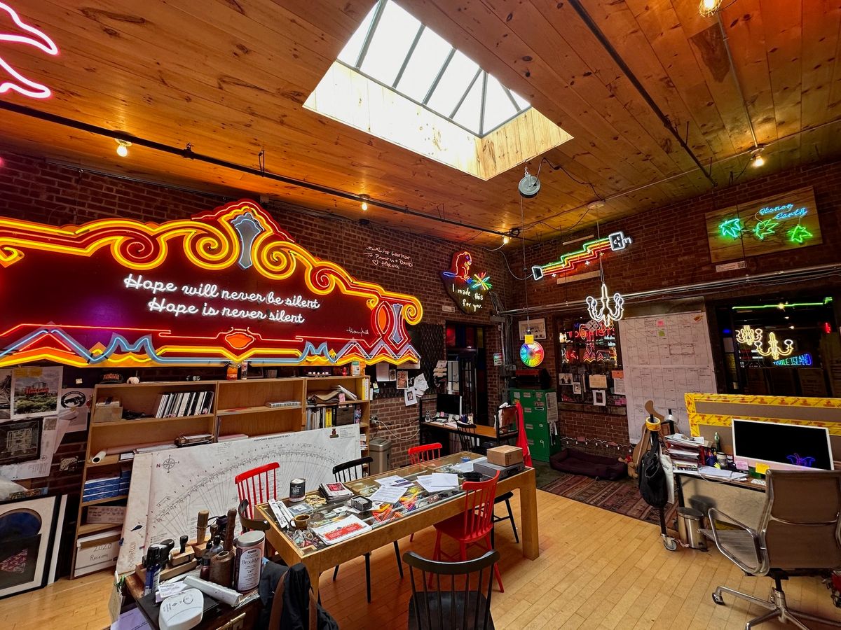 The Lite Brite Neon Studio in Kingston, New York, will host the new Native Neon residency Courtesy Lite Brite Neon Studio