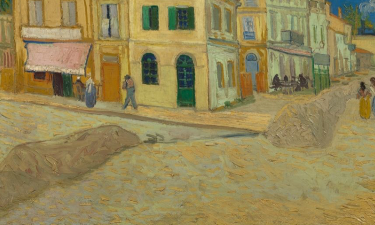 A manure mystery: why did Van Gogh depict heaps of sand in a painting of his beloved Yellow House?