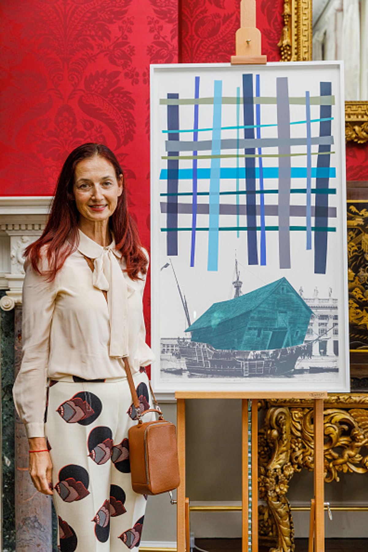 Candida Gertler has resigned from the board of trustees of the Outset Contemporary Art Fund, which she co-founded in 2003 (pictured at the unveiling of a new work by Lubaina Himid at 11 Downing Street in 2021) © Tristan Fewings/Getty Images for Outset Contemporary Art Fund)