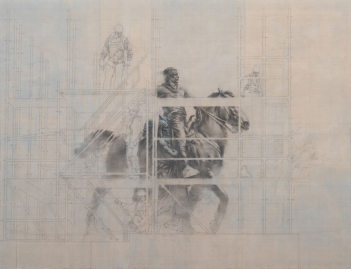 Esteban Jefferson’s painting December 2, 2022, on show at New York’s 303 Gallery © The artist