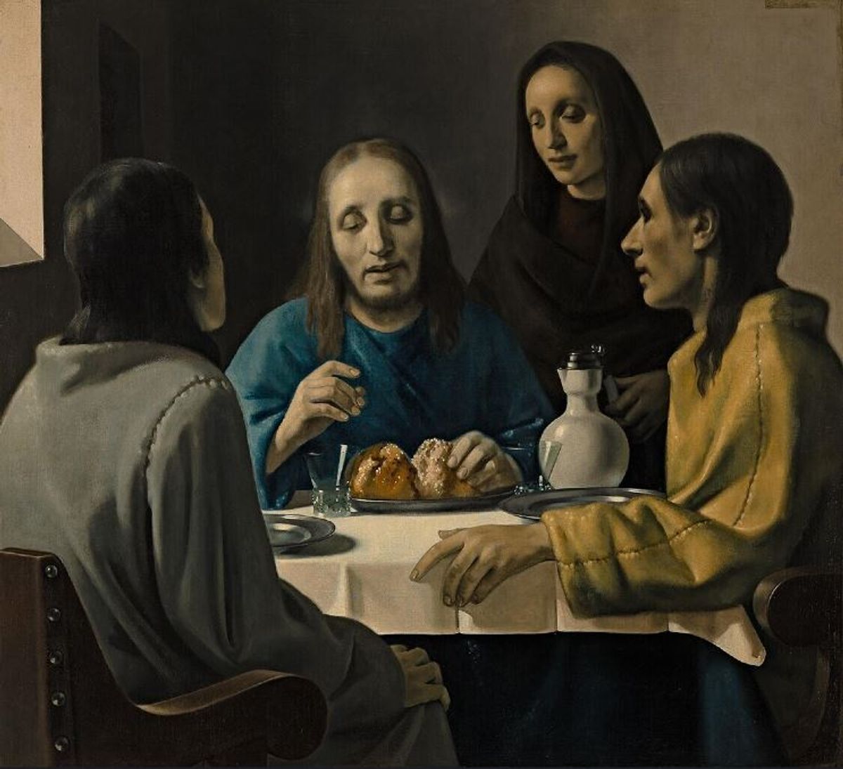 Han van Meegeren's Christ at Emmaus "is the most famous falsification in Dutch art history", according to the Museum Boijmans Van Beuningen's website.  The museum bought the "Vermeer" in 1937 and only learned it was a fake after Second World War Museum Boijmans Van Beuningen