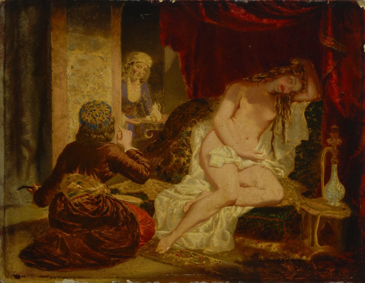 View reviewed: Curationist added new tags to the metadata for Miner Kilbourne Kellogg’s Oriental Princess after the Bath (around 1866) to mitigate earlier ones with patriarchal and colonialist overtones Photo: Amanda Barrett; Smithsonian American Art Museum