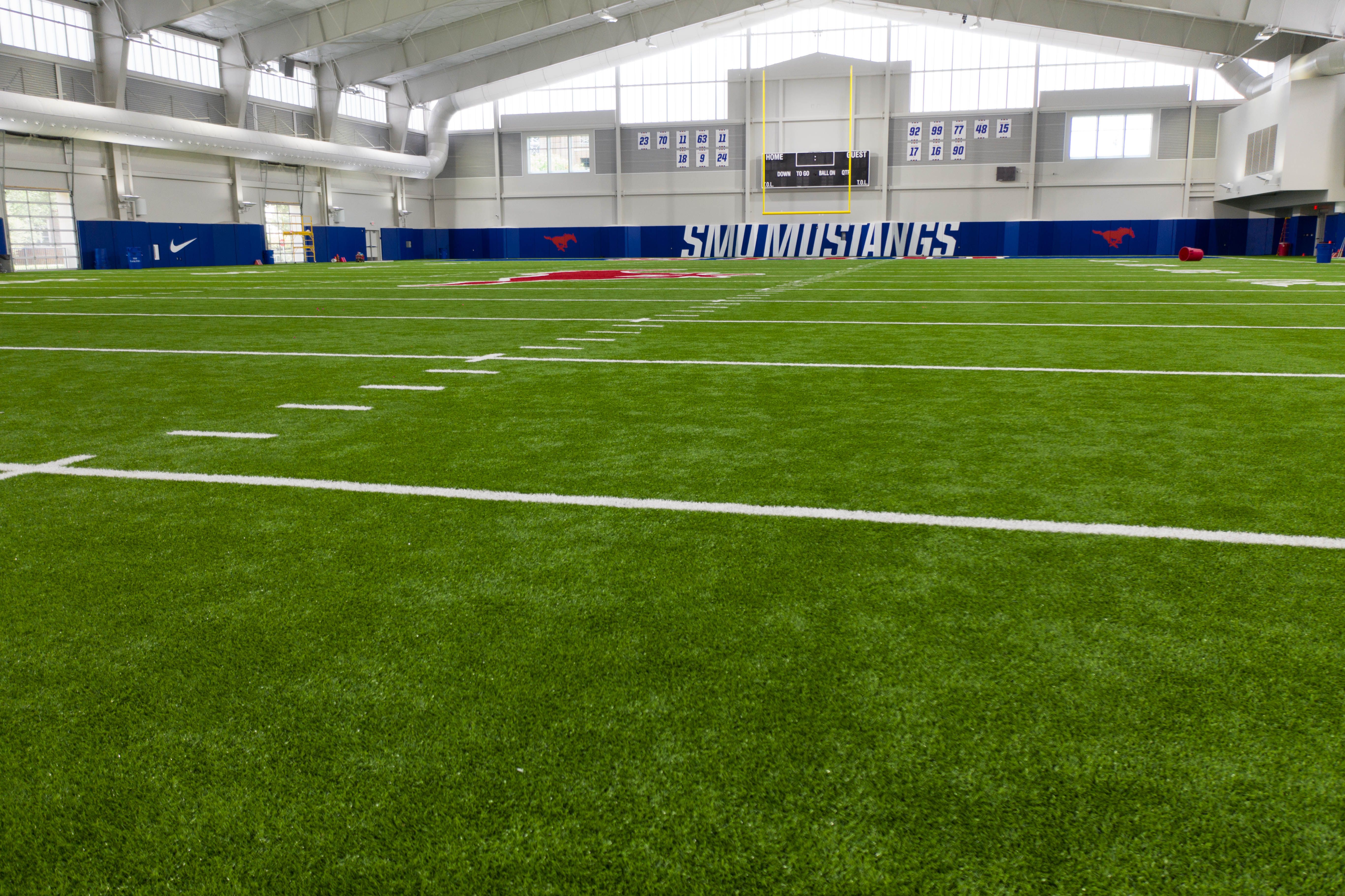 The field at Armstrong Fieldhouse, Southern Methodist University Photo courtesy of SMU, Eric Clement