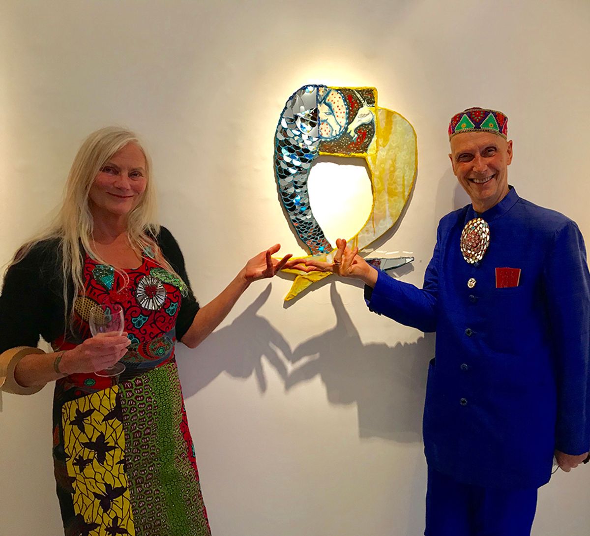 Jennifer Binnie and Andrew Logan Courtesy of Louisa Buck