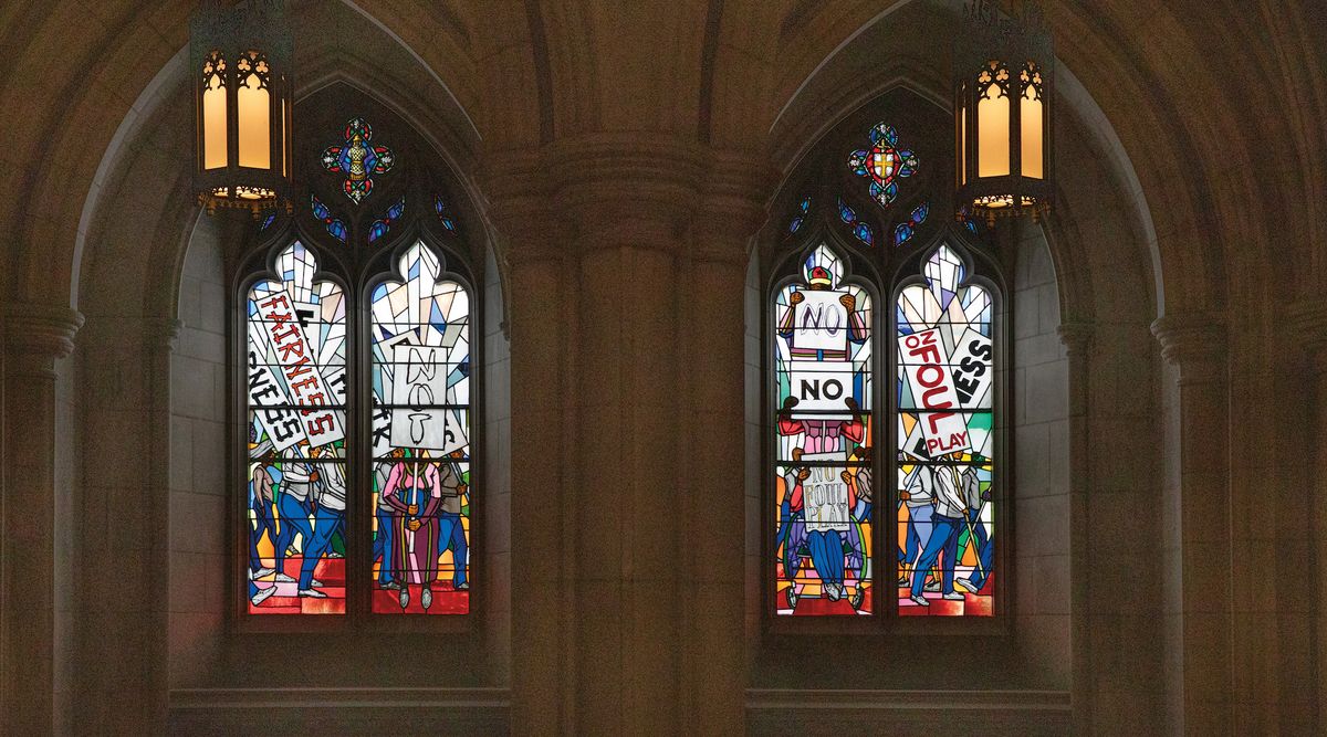 Kerry James Marshall, Now and Forever (2023) Photo: Courtesy the Washington National Cathedral