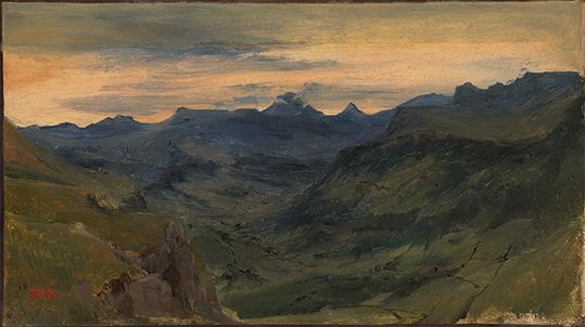 Théodore Rousseau’s La Vallée de Saint Vincent (1830) will travel to Paris from London’s National Gallery
© The National Gallery


