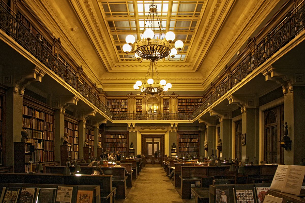 The National Art Library in the Victoria and Albert Museum in London Photo: Michiel Jelijs