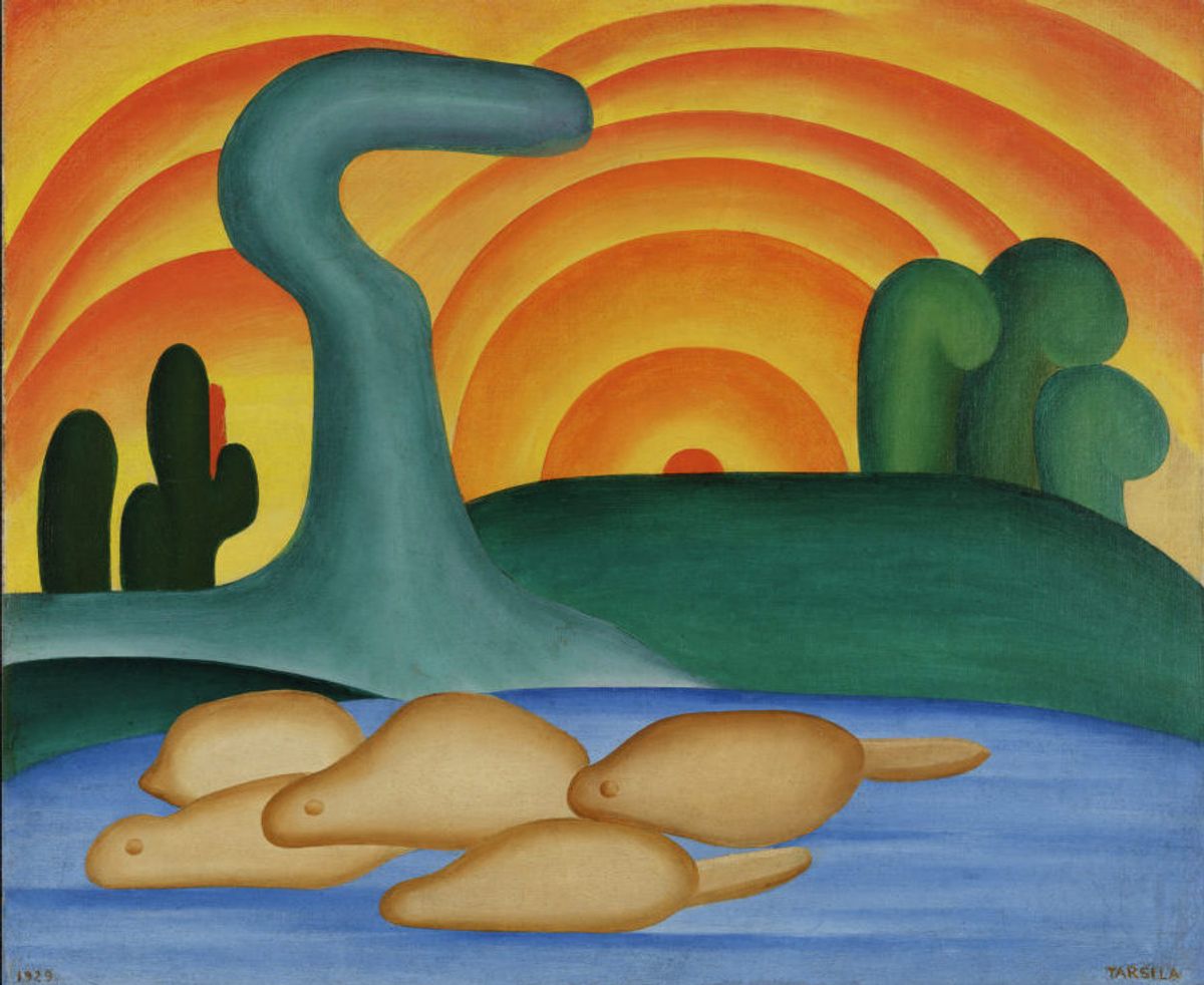 Tarsila do Amaral, Sol Poente (1929). © Tarsila Do Amaral Licensed.