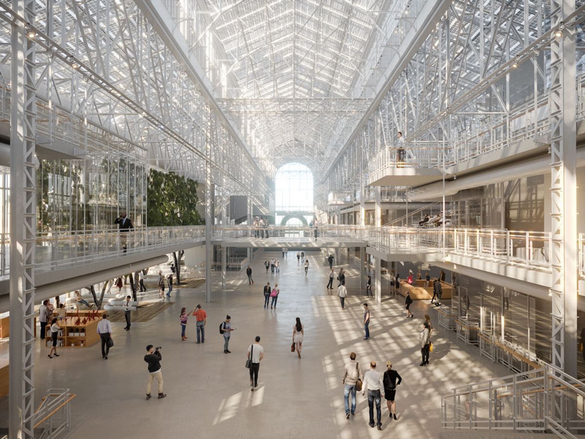 Rendering of GES2, V-A-C’s Renzo Piano-designed contemporary art space in a former power station Renzo Piano Building Workshop