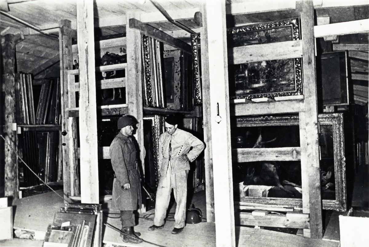 Inside the Altaussee salt mine, where Nazi-looted art was stored, after the Second World War Via Wikimedia Commons