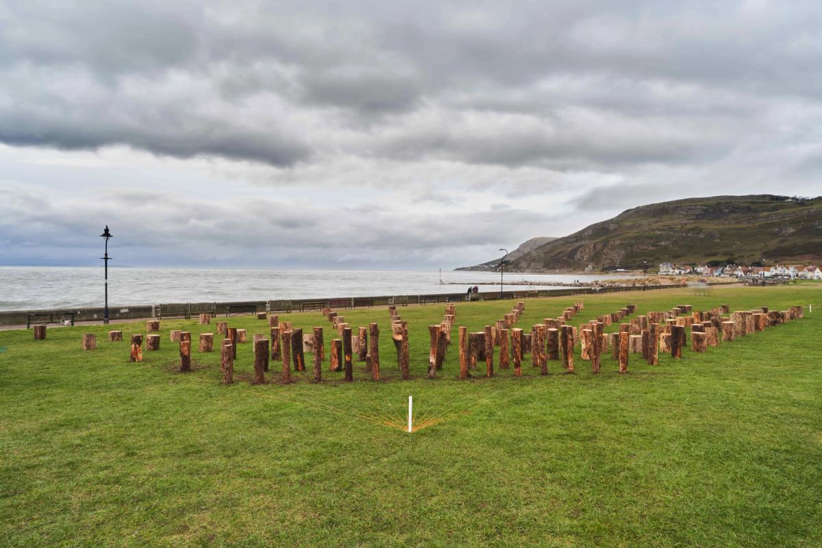 Rosemarie Castoro’s public art piece Trap a Zoid in Llandudno
courtesy Rob Battersby