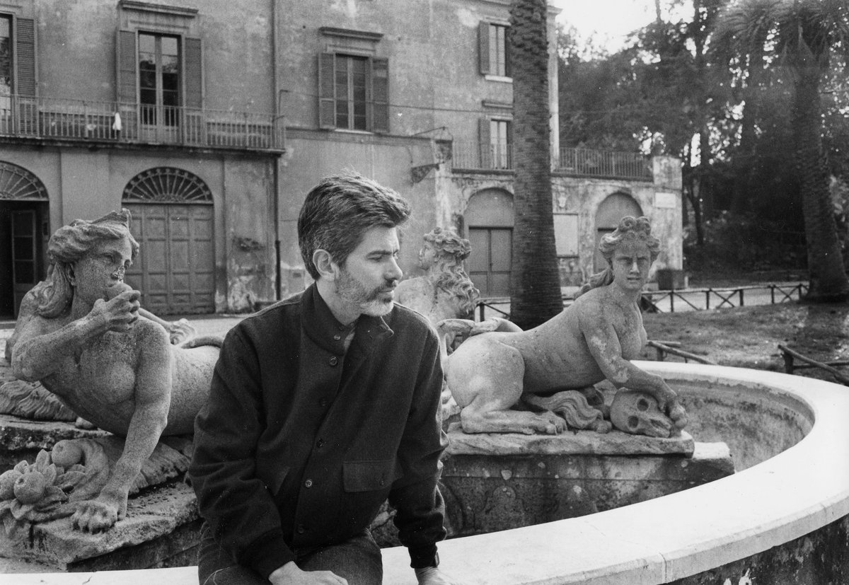 Mel Bochner at Villa Sciarra in Rome in 1985 Photo by Lizbeth Marano. Courtesy of Bochner Studio and Peter Freeman Inc, New York/Paris