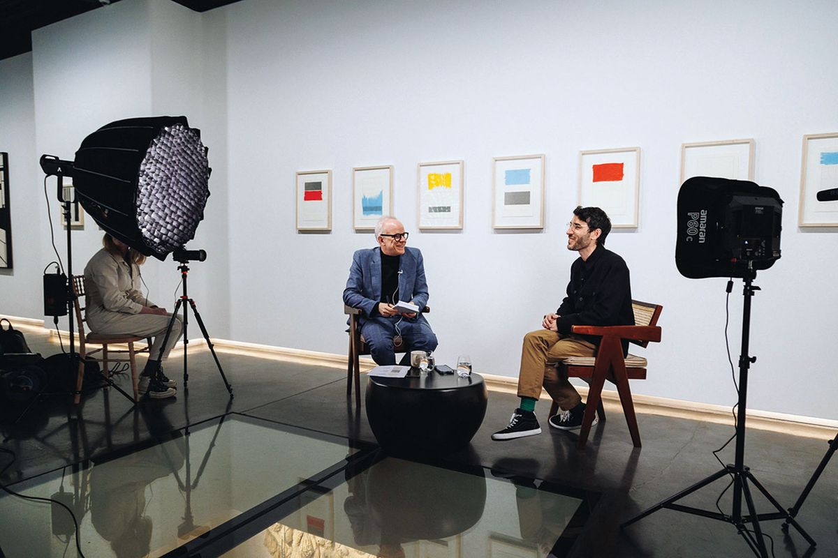 Tyler Hobbs speaks with Hans Ulrich Obrist, artistic director at the Serpentine Galleries, at Unit Gallery, London

Courtesy of Unit Gallery