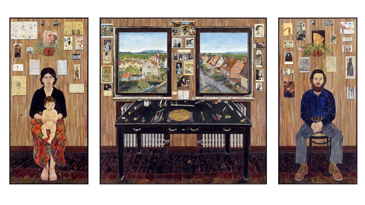Simon Dinnerstein, The Fulbright Triptych (1971‐74) Collection of the Palmer Museum of Art, Pennsylvania State University