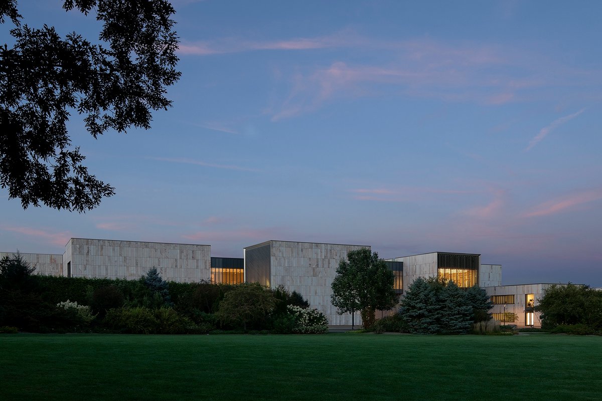 The new Palmer Museum of Art building at Penn State, view from the H.O. Smith Botanic Gardens Photo: © Jeremy Bittermann/JSBA