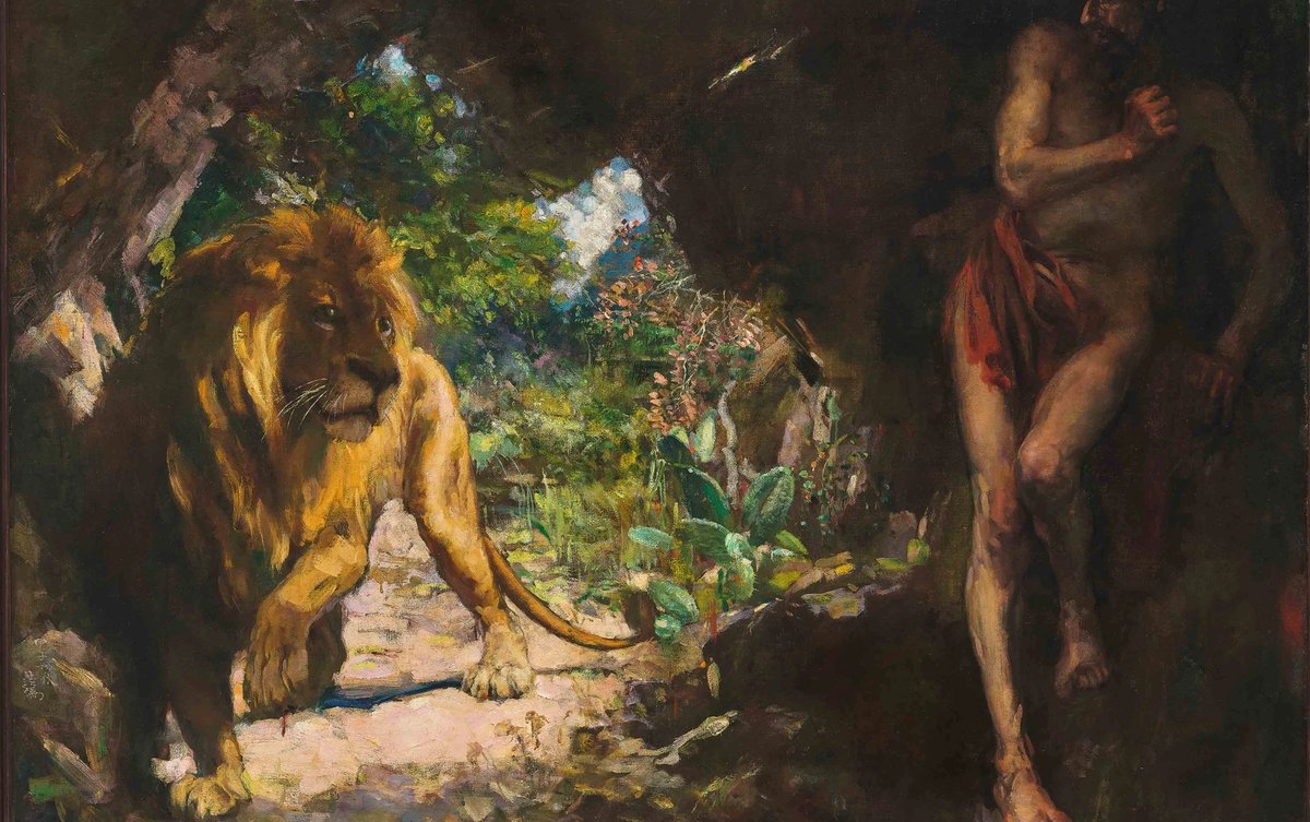 Xu Beihong's Slave and Lion (1924) Courtesy of Christie's