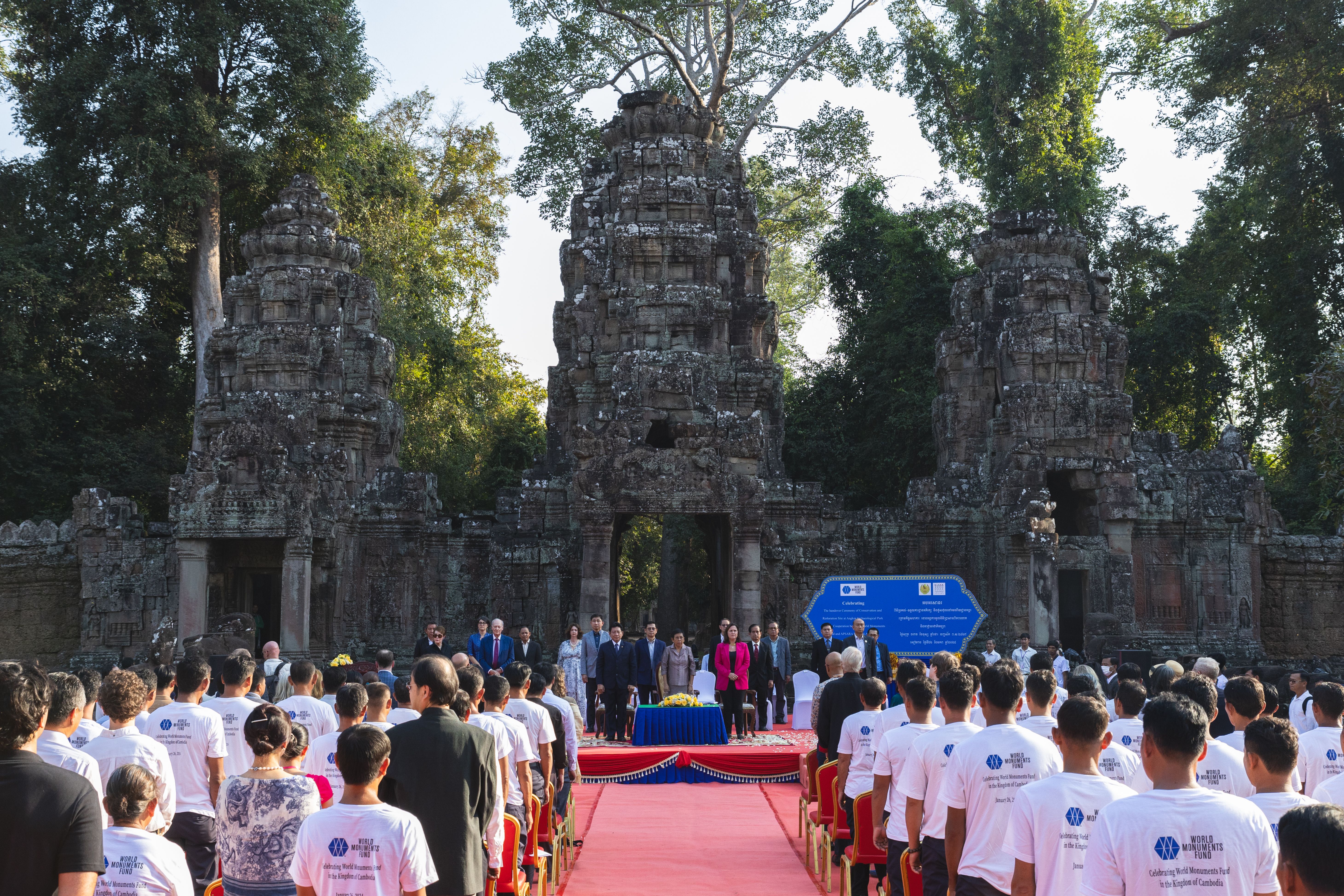 Cambodian government takes over management of three Angkor archaeological sites from World Monuments Fund