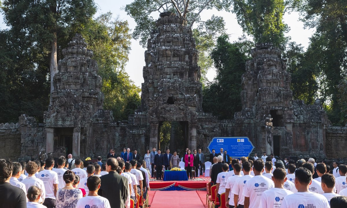 Cambodian government takes over management of three Angkor archaeological sites from World Monuments Fund