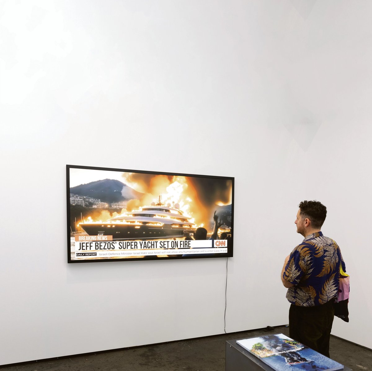 Jonas Staal’s work at the Laveronica stand
Photo: David Owens