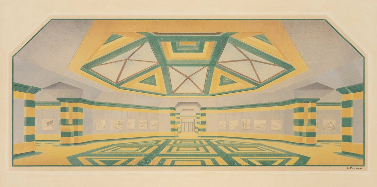 Henry van de Velde’s scheme for a Van Gogh gallery in Helene Kröller-Müller’s projected Grand Museum (1923). © Kröller-Müller Museum, Otterlo. Photo: Marjon Gemmeke