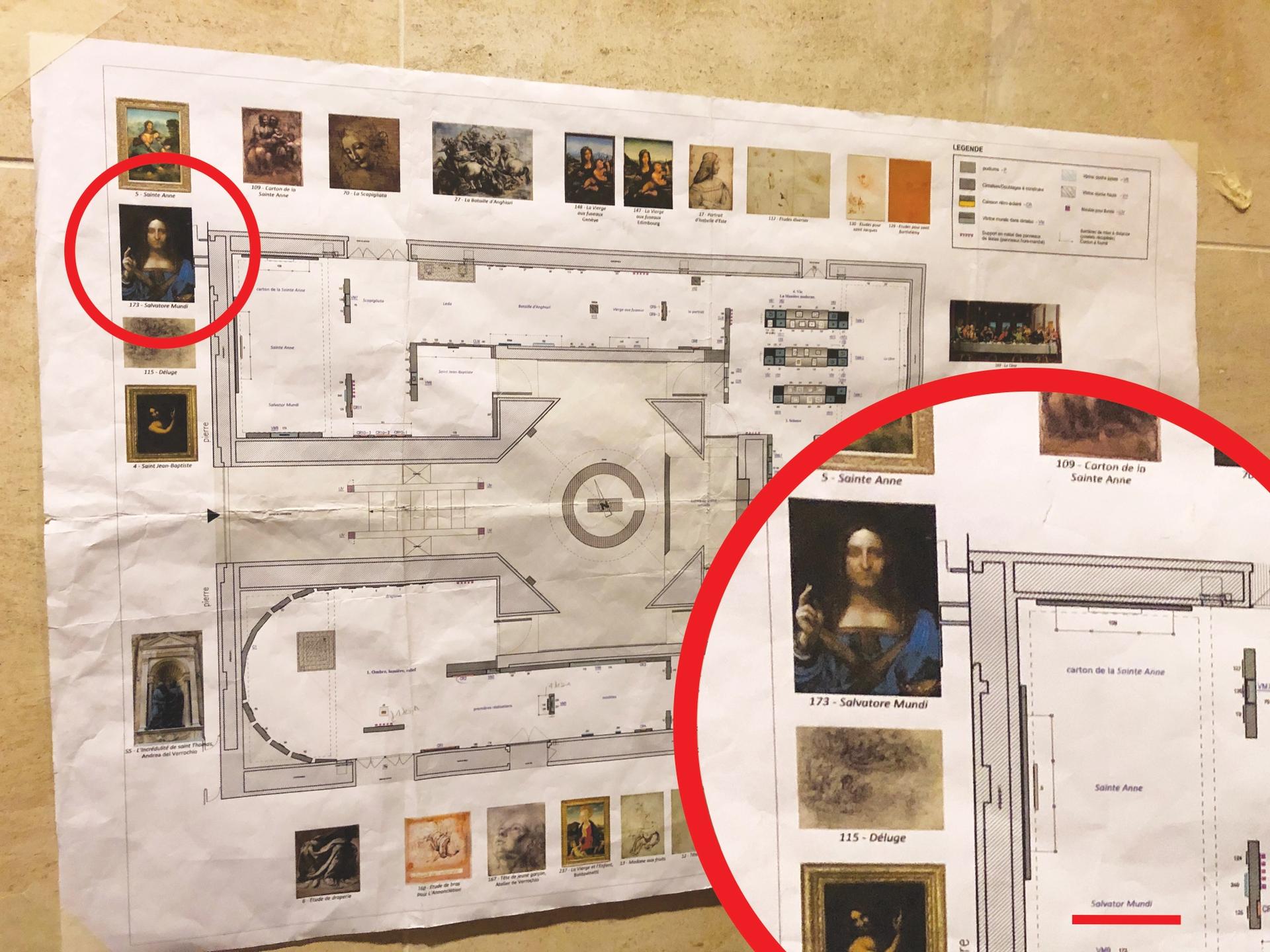 This exclusive photograph shows where the Salvator Mundi was supposed to hang at the Louvre's Leonardo show © The Art Newspaper, all rights reserved