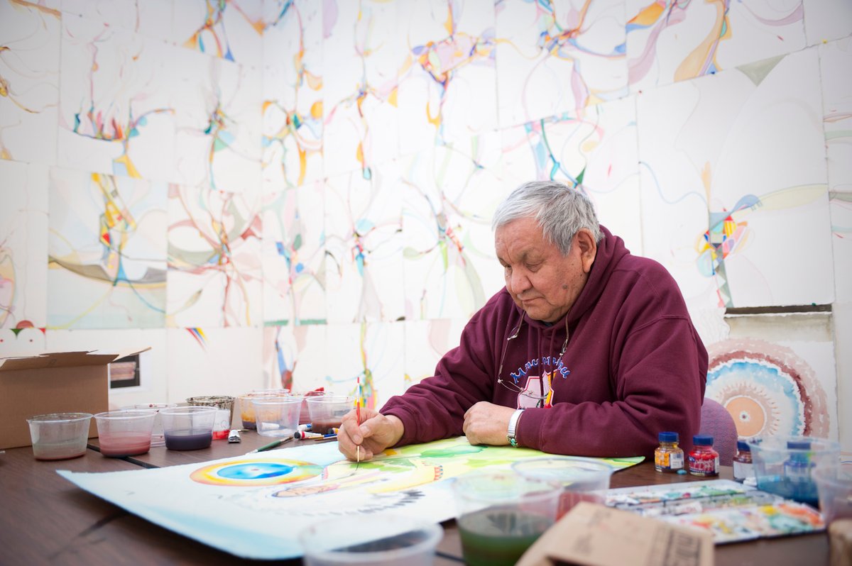 Alex Janvier Photo: Courtesy Canada House Gallery