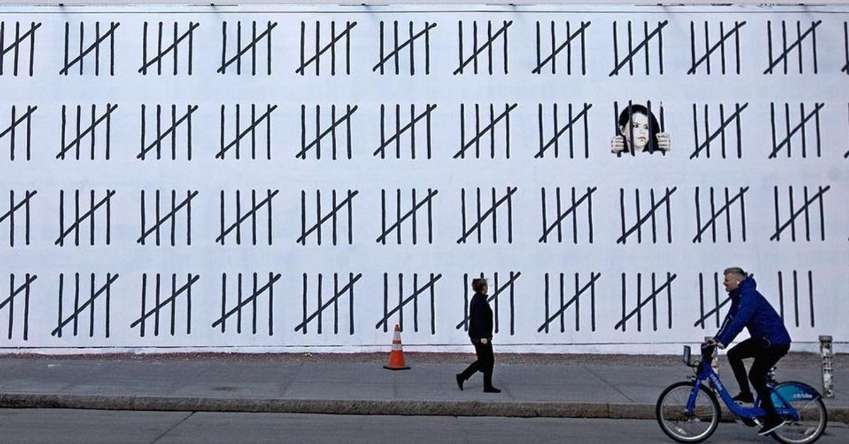 In March, Banksy and the graffiti artist Borf unveiled a 70ft mural in New York protesting against Dogan's arrest varius