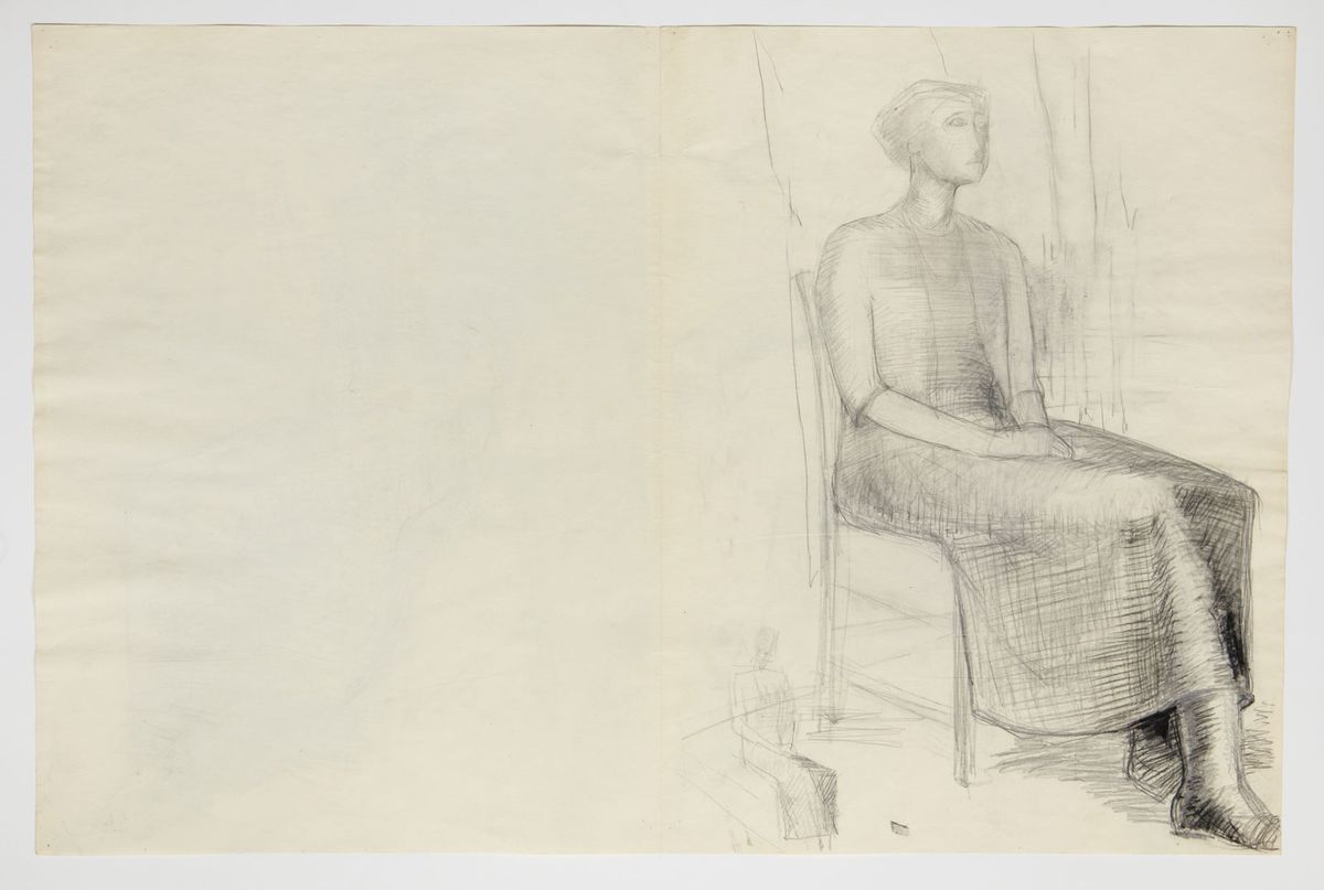 Anthony Caro, Seated Woman (with corrections by Henry Moore, 1951-52) © Courtesy of Barford Sculptures Ltd Photo: Christopher Cunningham