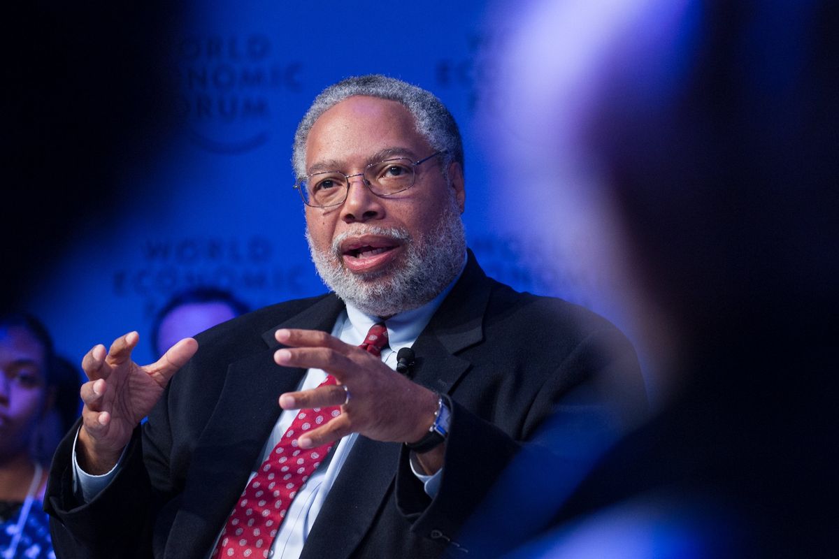 Lonnie G. Bunch III, the secretary of the Smithsonian Institution, speaking at the World Economic Forum in 2017 Photo © World Economic Forum / Greg Beadle, via Flickr