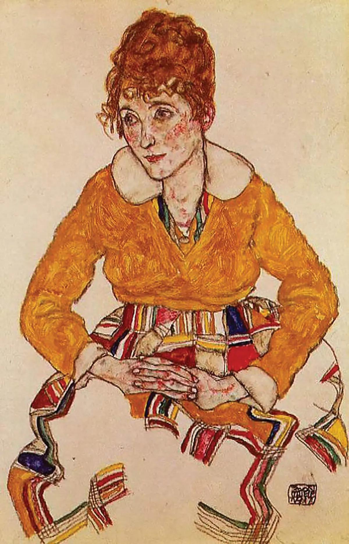 Egon Schiele, Portrait of the Artist’s Wife, 1917 Court documents