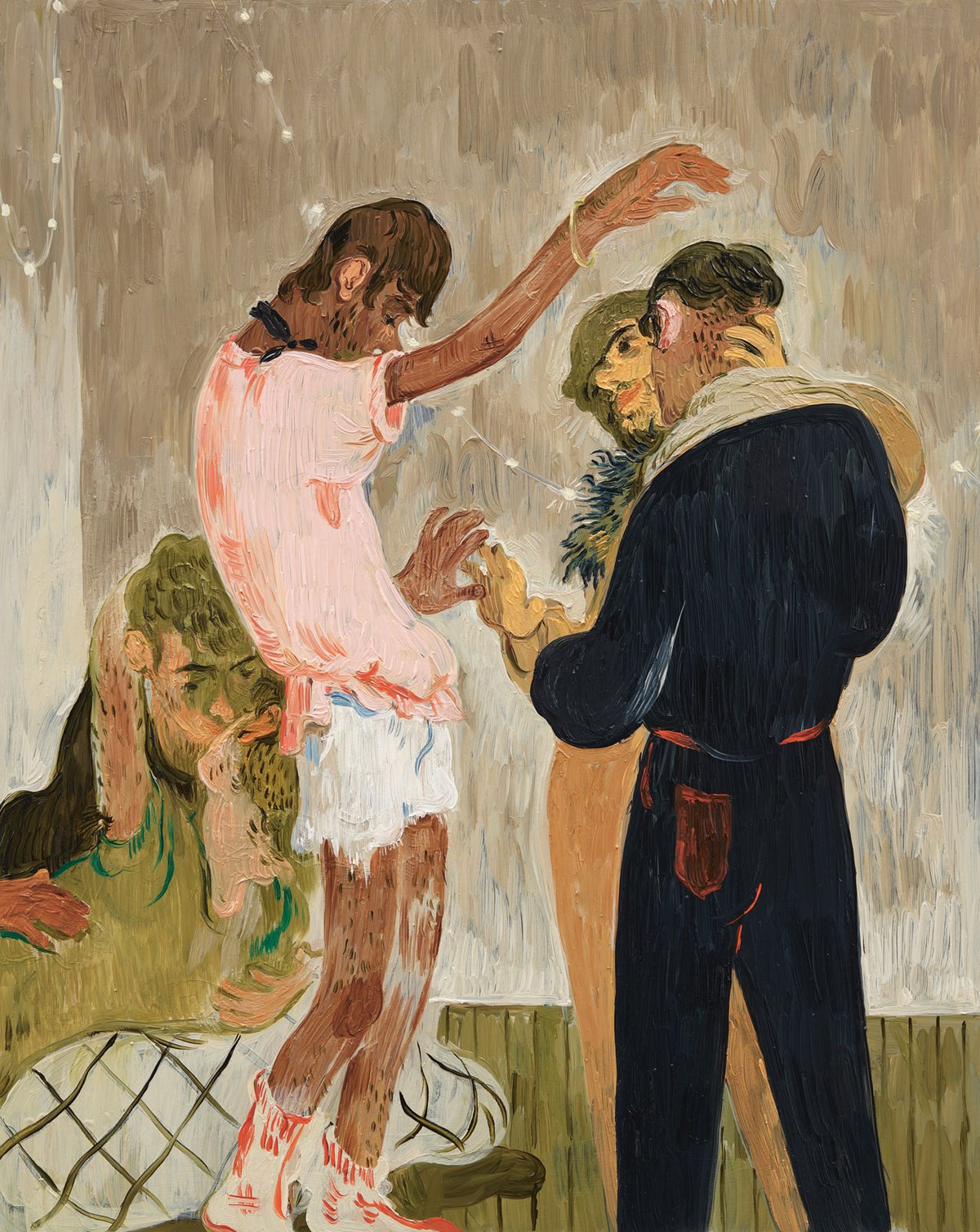 Downtown Boys (2020) by Salman Toor, who is one of the "rising stars" in Prime: Art’s Next Generation © Salman Toor