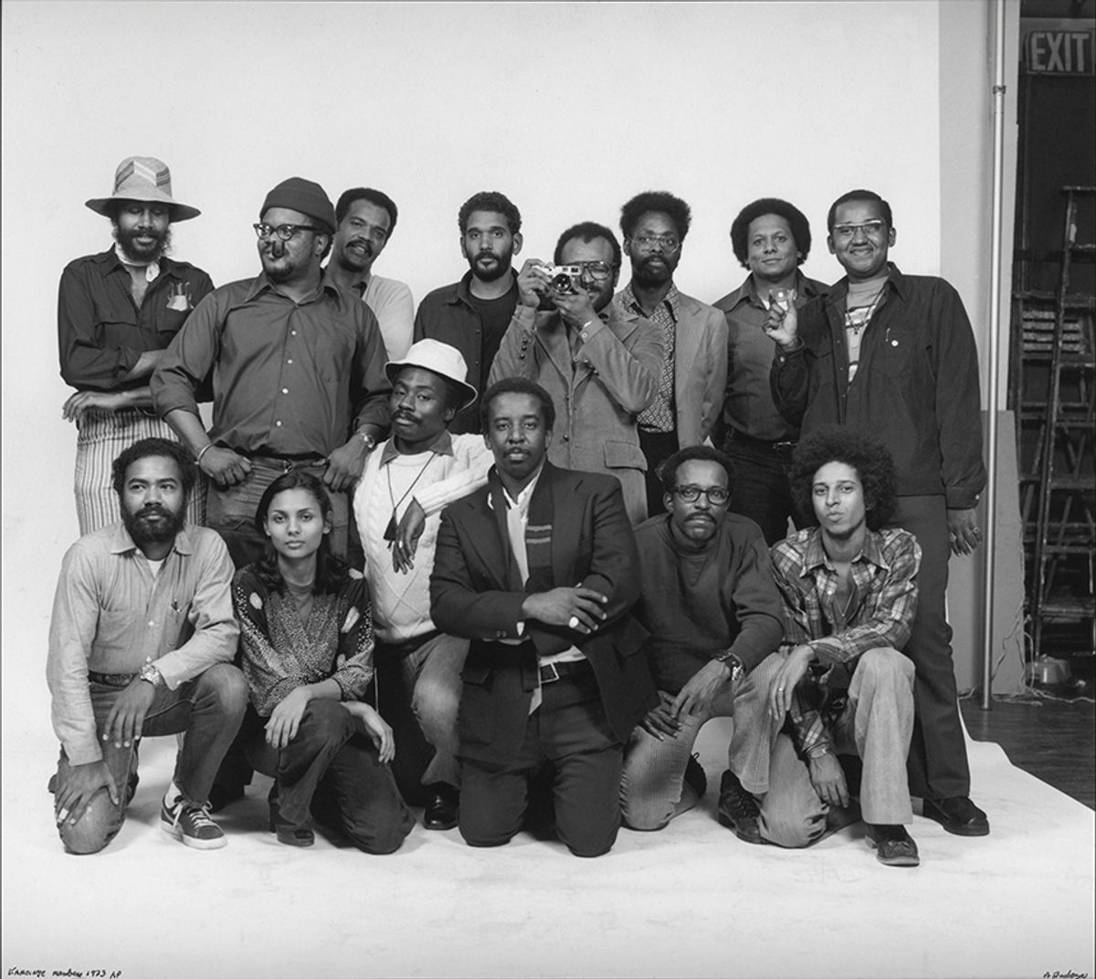 Members of the Kamoinge Workshop in 1973, photographed by the collective member Anthony Barboza © Anthony Barboza