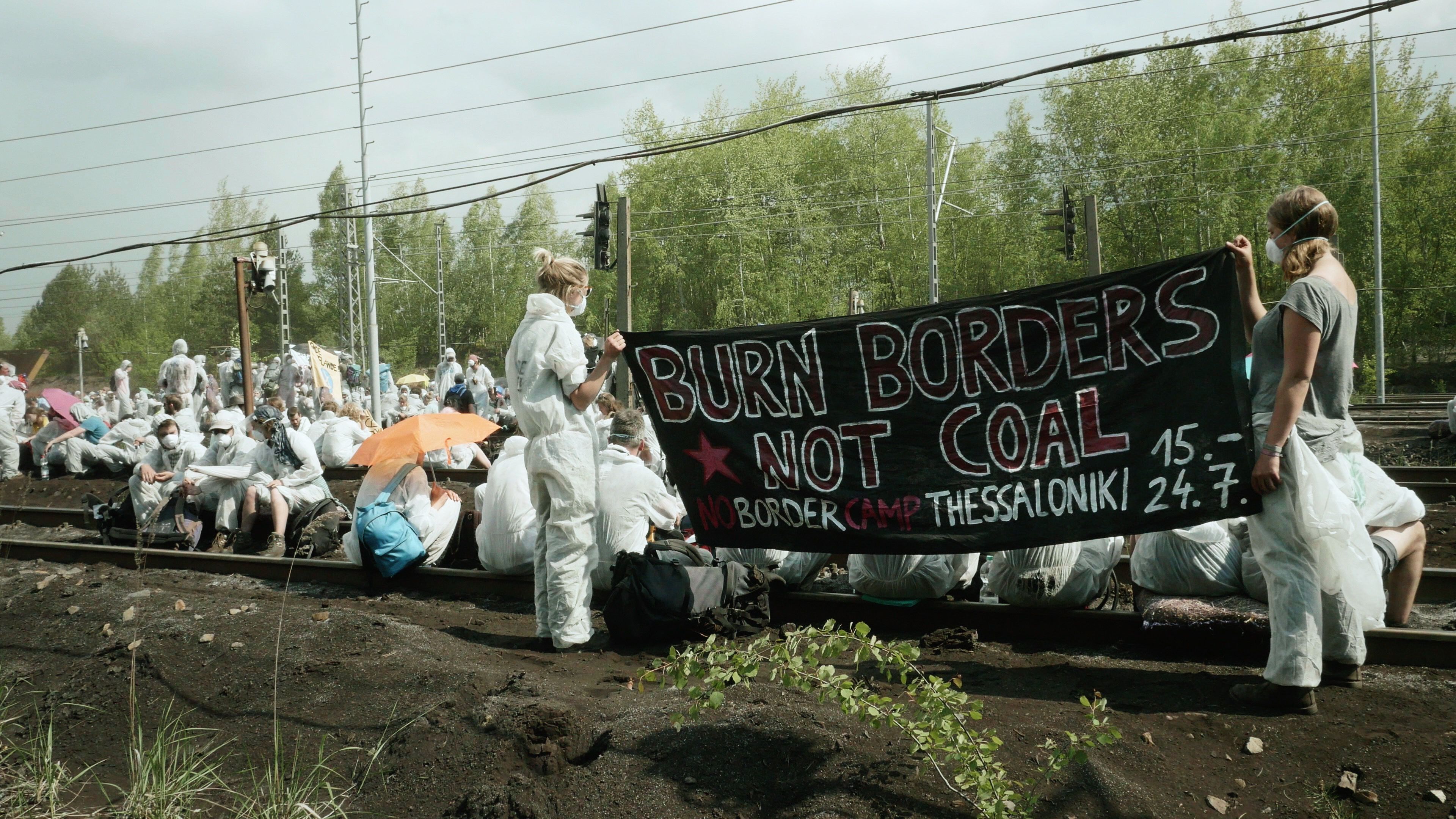 A still from Oliver Ressler's film Everything's Coming Together While Everything's Falling Apart (2016) Courtesy of the artist