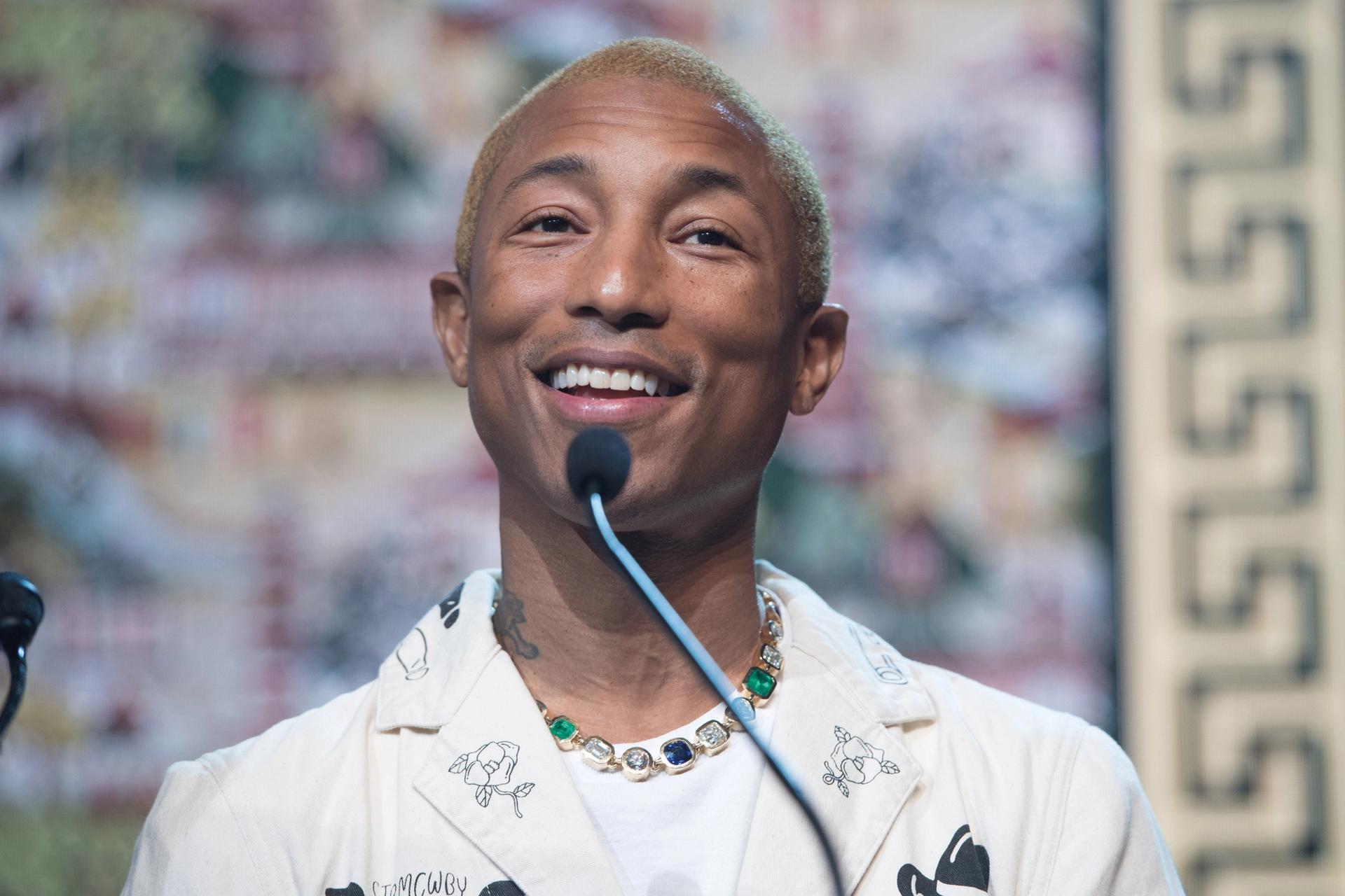 Pharrell Williams at the Amfar benefit for HIV/Aids research Photo: Ryan Emberley