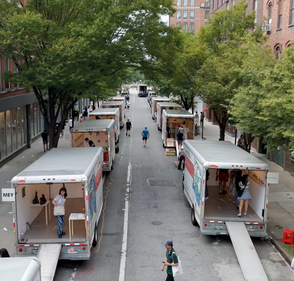 Back of a lorry: the U-Haul Art Fair launched in 2025 in response to the high costs of conventional art fairs
Courtesy U-Haul Gallery