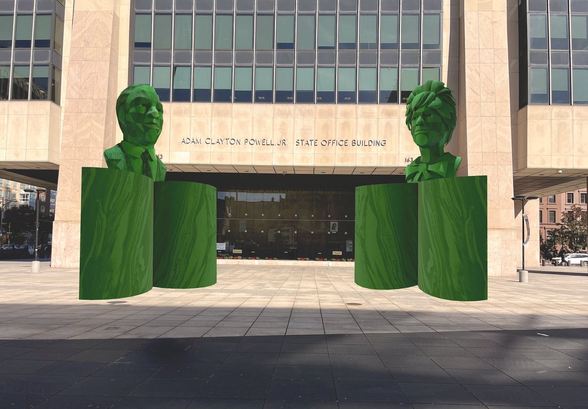 Derrick Adams's Alma Green (Open Book) and Victor Hugo Green (Open Book) (2023) Courtesy the artist and Kinfolk