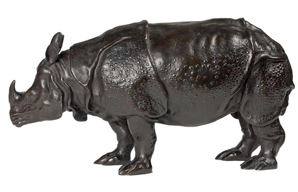 Bronze sculpture (around 1770), after Peter Anton von Verschaffelt, of Miss Clara, who spent 17 years being exhibited around Europe Courtesy The Barber Institute of Fine Arts, Birmingham