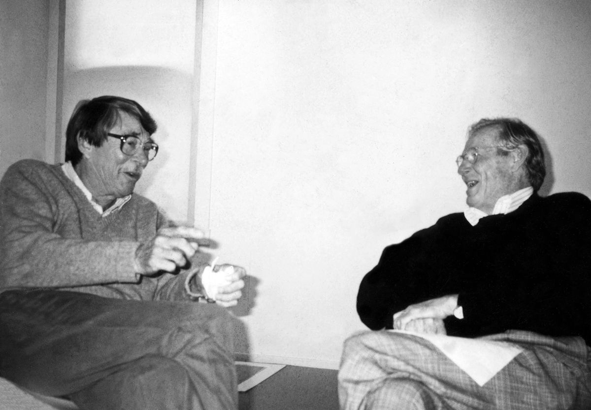 Richard Diebenkorn and Wayne Thiebaud, around 1991 Photo courtesy The Richard Diebenkorn Foundation