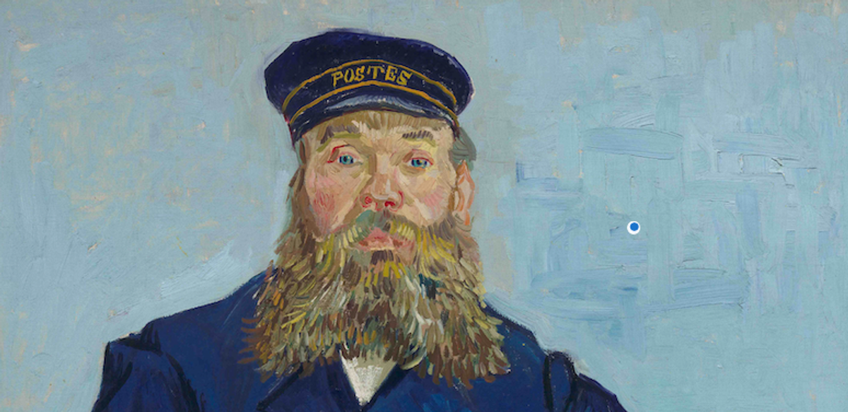 Van Gogh’s Postman Joseph Roulin (July-August 1888) (detail)
Museum of Fine Arts, Boston