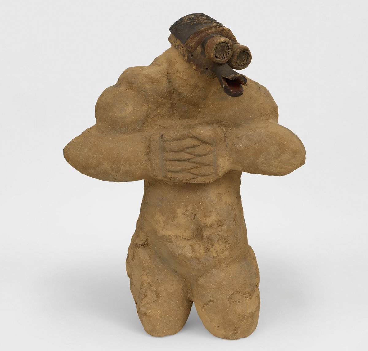 Ali Cherri, Vermilingua Bust (2023) Photo: Dan Bradica; courtesy of the artist and Almine Rech