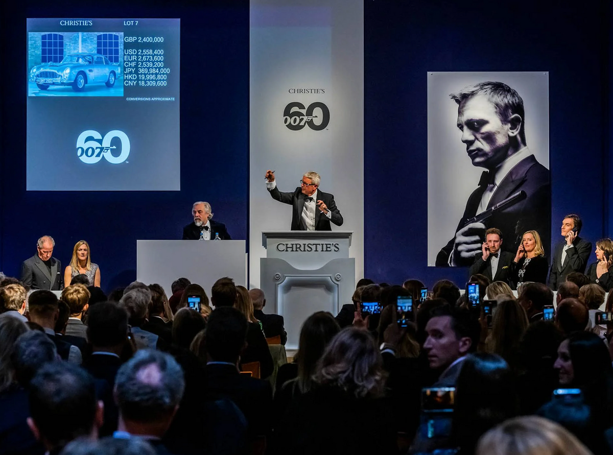 Christie's James Bond charity auction raised £6m in October. Courtesy of Christie's