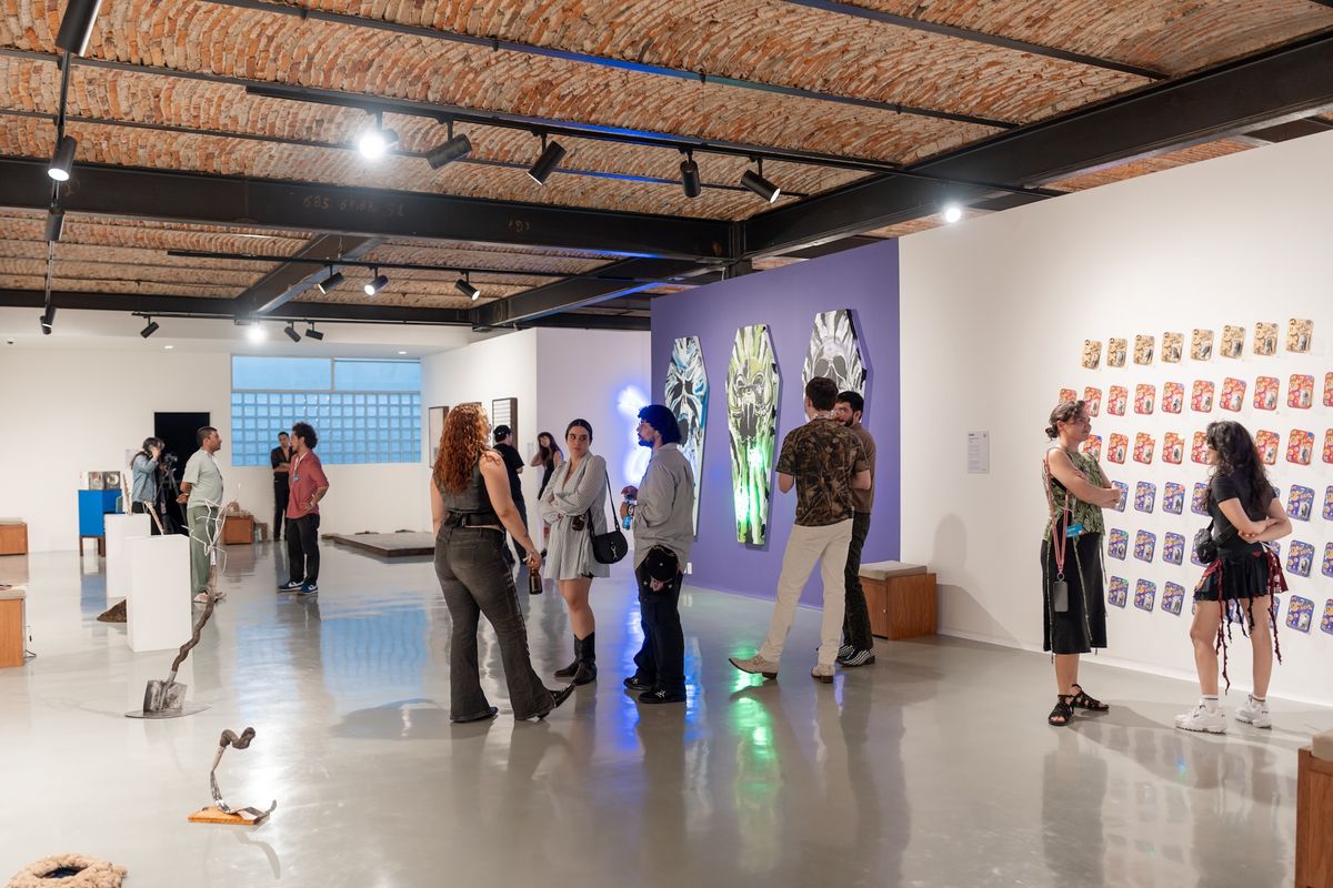 Visitors to the fourth edition of Estación Material during Guadalajara Art Week Photo by Ana Karen Morales for Narrativo. Courtesy of Material.