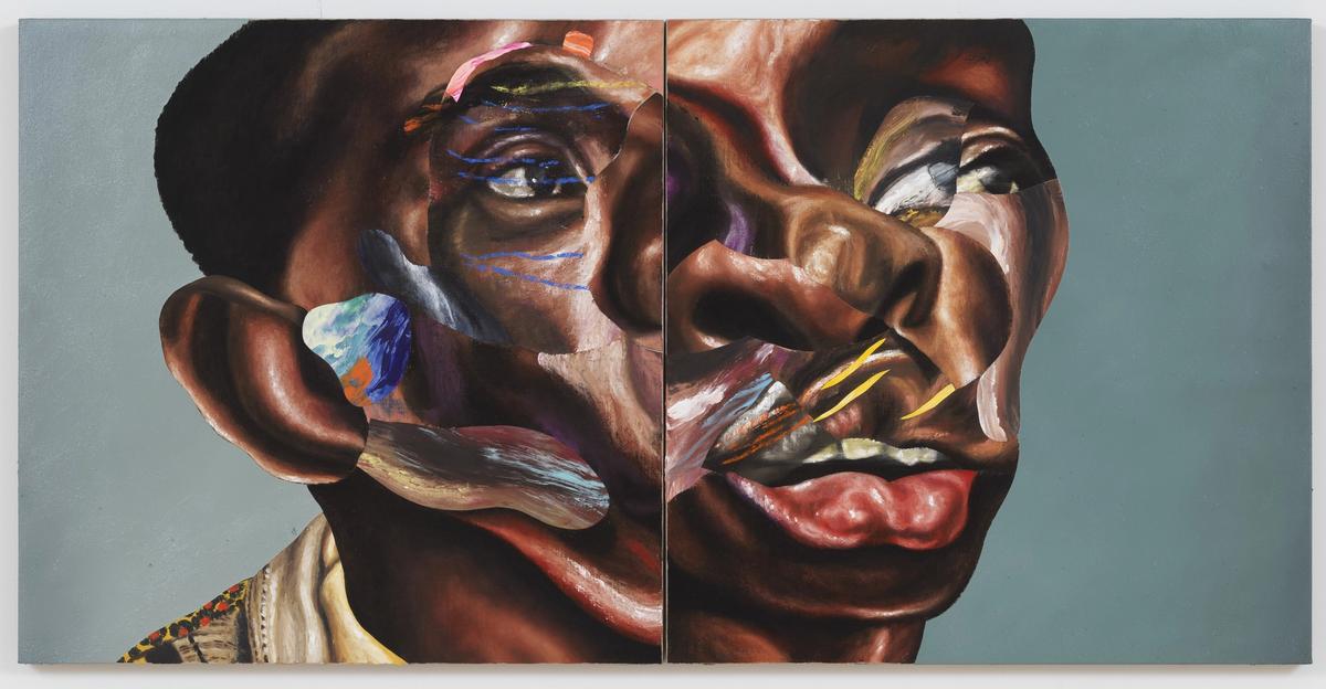 Nathaniel Mary Quinn, Father Stretch My Hands (2021)
© Nathaniel Mary Quinn. Photo: Rob McKeever. Courtesy Gagosian