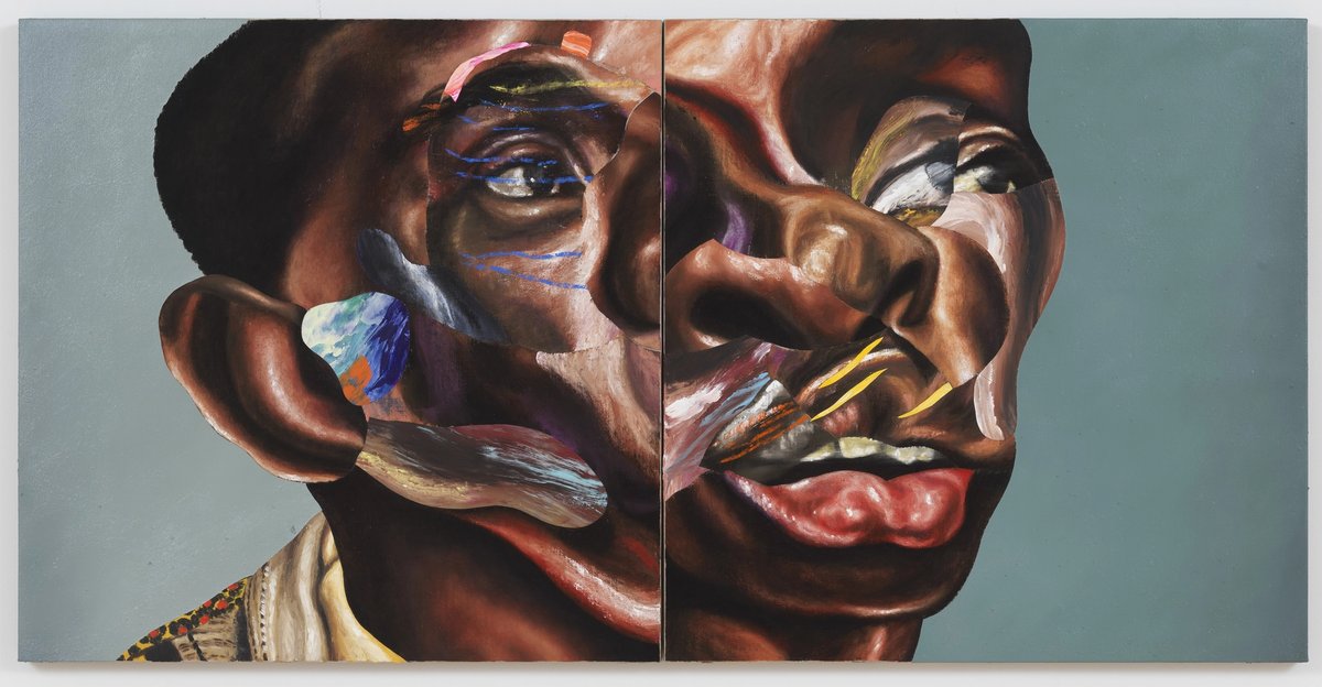 Nathaniel Mary Quinn, Father Stretch My Hands (2021)
© Nathaniel Mary Quinn. Photo: Rob McKeever. Courtesy Gagosian