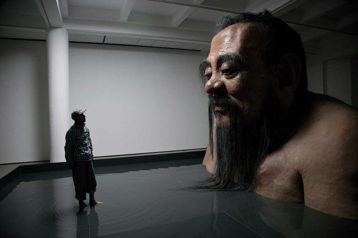 Zhang Huan's Q-Confucius No. 2 at Shanghai's Rockbund Art Museum. RAM is one of the many private museums to open during China's recent boom 