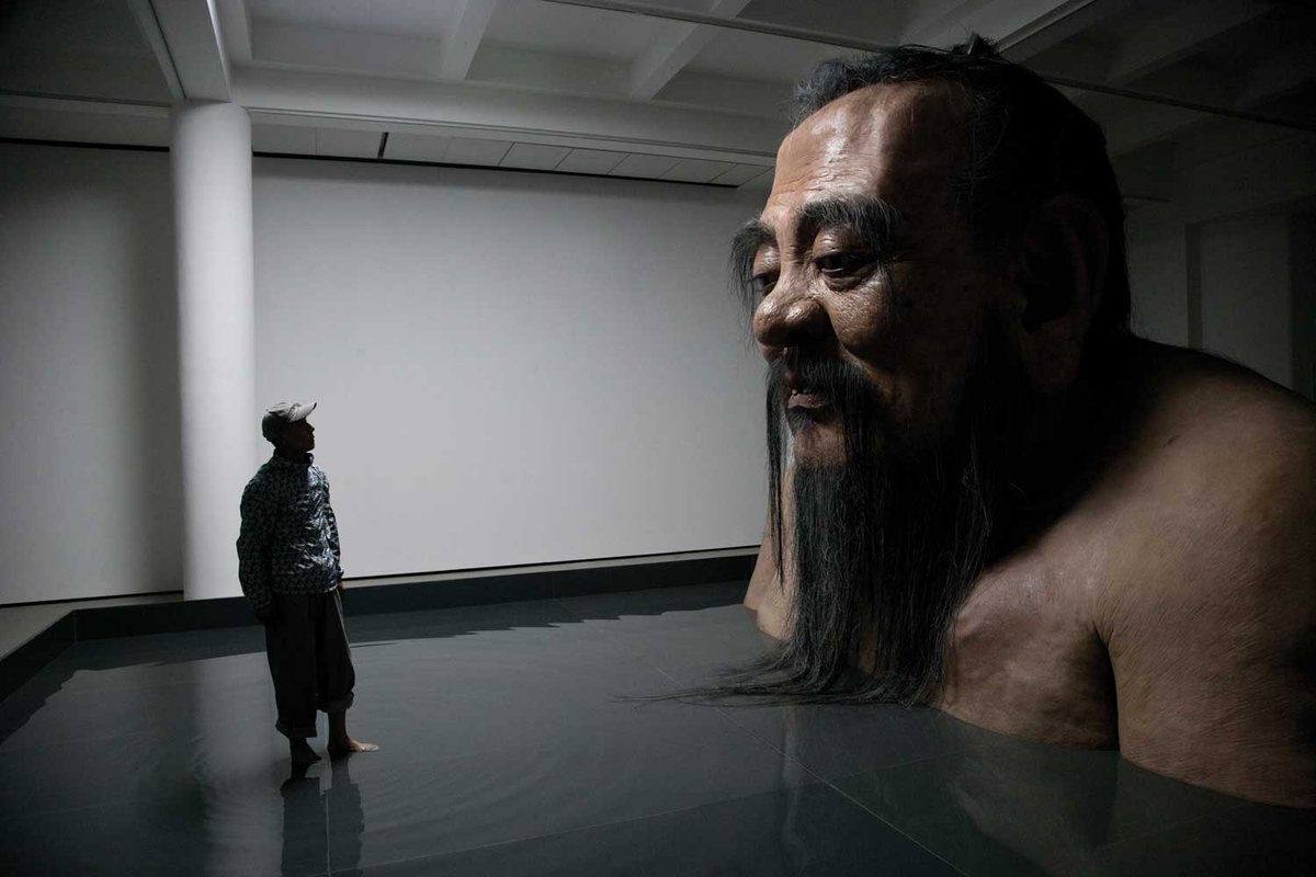 Zhang Huan's Q-Confucius No. 2 at Shanghai's Rockbund Art Museum. RAM is one of the many private museums to open during China's recent boom